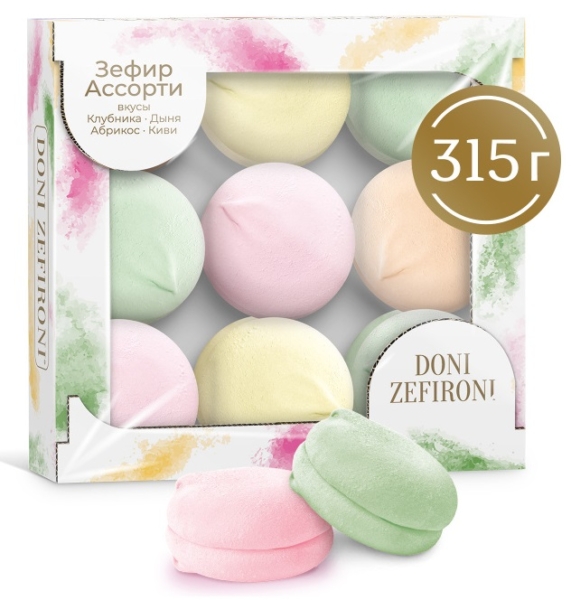 Зефир Ассорти Doni Zefironi 315гр