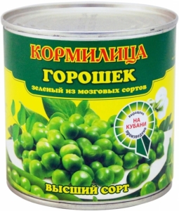 Горошек зелёный Кормилица 400гр