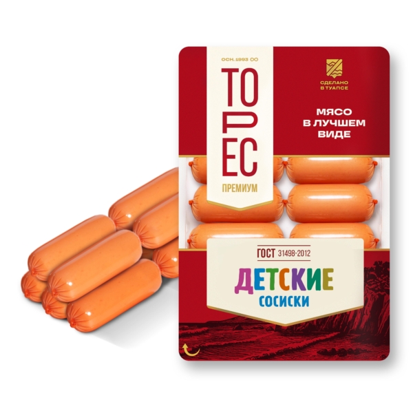 Сосиски Детские 350г ООО Торес