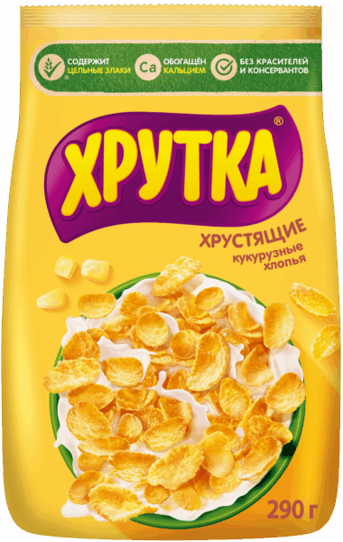 Хлопья кукурузные Хрутка 290гр