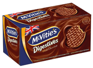 Печенье McVities Digestives из цельнозерновых злаков в молочном шоколаде 200гр