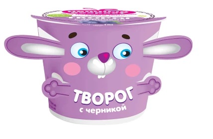 Творог Нежный возраст с черникой 4% 100гр