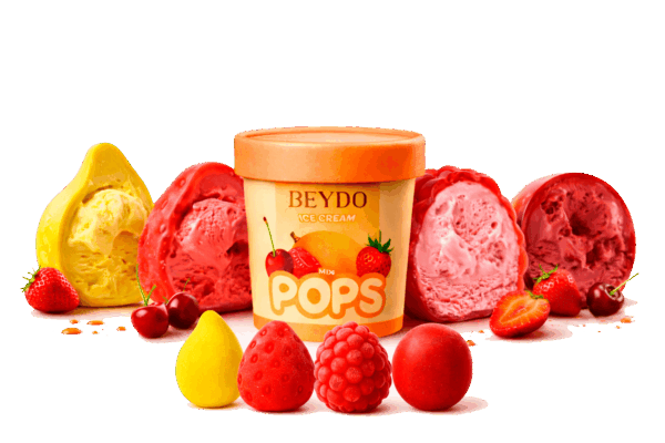Мороженое BEYDO ice kream MIX POPS молочное в бельгийском шоколаде 120гр